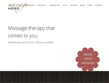 Tablet Screenshot of massagehero.com